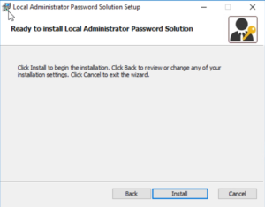 Step by Step guide to Installing Microsoft LAPS - Pixel Robots.