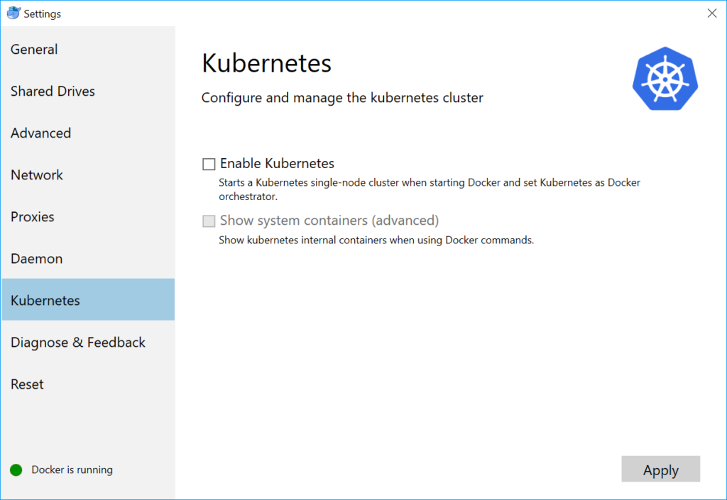Running Kubernetes Cluster in Docker for Windows on Windows 10 - Pixel ...