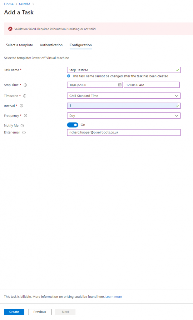 Stop and Start an Azure Virtual Machine - The new way - Pixel Robots.